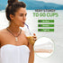 100 PACK 16 oz Clear Plastic Cups with Dome Lids, Disposable Dessert Cups, Parfait cups for Ice Cream, Iced Cold Coffee Drinks, Cupcake, Fruit Cups for Party