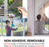One Way Mirror Window Film?Black-Silver 35.4In x 6.56Ft?, WochiTV Daytime Privacy Window Tint for Home, UV Light Blocking Reflective Heat Control Glass Solar Film Non Adhesive Removable Static Cling