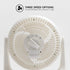 IRIS USA WOOZOO Air Circulator Fan, Vortex Fan, Desk Fan, Portable Fan, 3 Speed Settings, 360 Tilting Head, 52ft Max Air Distance, Medium, Whtie