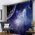 Blackout Curtains Kids Room Darkening Curtains Space Cosmic Sky Stars in Galaxy Nebula Cosmos 52" Wide x 45" Long Thermal Insulated Grommet Top Window Curtains for Bedroom