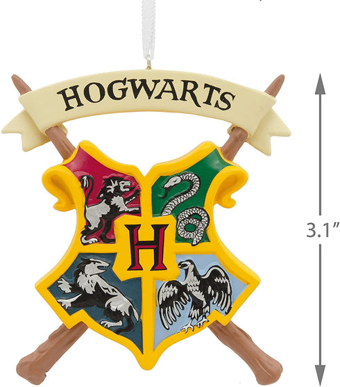 Hallmark Harry Potter Hogwarts Crest Christmas Ornament, Multicolor (0002HCM9465)