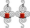 Wall Sconces Candle Holder, Kathy Set of 2 Elegant Swirling Iron Hanging Wall Mounted Decorative Candle Sconce for Living Room Home Decorations,Weddings,Event,Black
