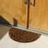 Rubber-Cal 10-100-510 Caspian Sea Outdoor Half Round Scraper Doormat, 18" x 30", Tan