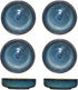 Colias Wing 3.5 Inch Vintage Style Kiln Glazed Ceramic Side Dishes Korean Bowls Seasoning Dishes Soy Dipping Sauce Dishes-Set of 6