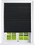 Estilo Black Window Shades - Pleated Paper Shades for Indoor Window Covers - Blackout Blinds 36 Inch x 69 Inch - Pack of 6