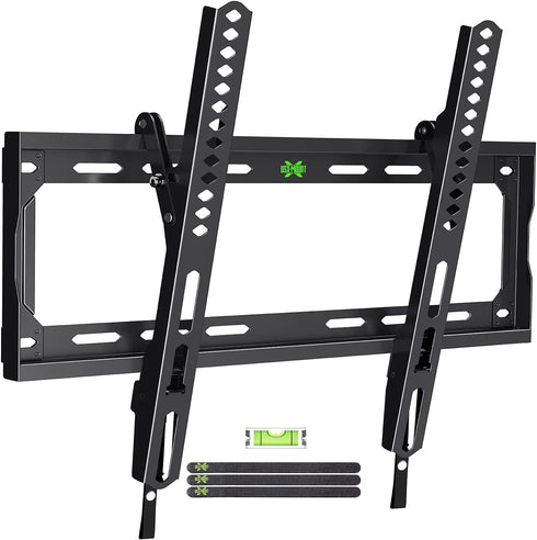 Tilting TV Wall Mount Low Profile for Most 26-55" Flat Screen LED, LCD, Curved TVs, Tilt TV Mount Bracket VESA 400x400mm- Holds Up to 99lbs, Easily Lock and Release to Mount on 12" or 16" Stud