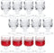 12 Pieces Shot Glasses with Base Clear Cordial Glasses 1.7 Oz Crystal Glasses Crystal Shot Glasses Mini Beer Cognac Glasses Round Sherry Glasses for Liqueur Tequila Whiskey Drinking After Dinner Drink