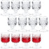 12 Pieces Shot Glasses with Base Clear Cordial Glasses 1.7 Oz Crystal Glasses Crystal Shot Glasses Mini Beer Cognac Glasses Round Sherry Glasses for Liqueur Tequila Whiskey Drinking After Dinner Drink