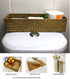 LA Rectangular Woven Seagrass Storage Basket and Home Organizer Bins,Natural Water Hyacinth Basket (Brown)