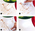 VVA Round Christmas Tablecloth - New Year Colorful Xmas Balls Snowflake Baubles Ornaments Circle Tablecloths Christmas Table Cloth Winter Season - for Gatherings Christmas Holiday Dinner Party 50 Inch