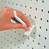 Azar Displays 800002-W Pack of 50 White Pegboard Hooks (Also Available in Black & Clear) - 2? Pegboard Hook Set (4? & 6? Pegboard J Hooks Also Available) - Polycarbonate Plastic Hooks for Retail