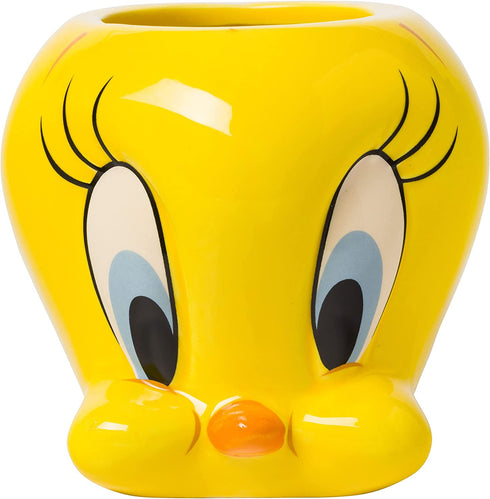 Silver Buffalo Looney Tunes Tweety Face 3D Sculpted Ceramic Mug, 20-Ounces