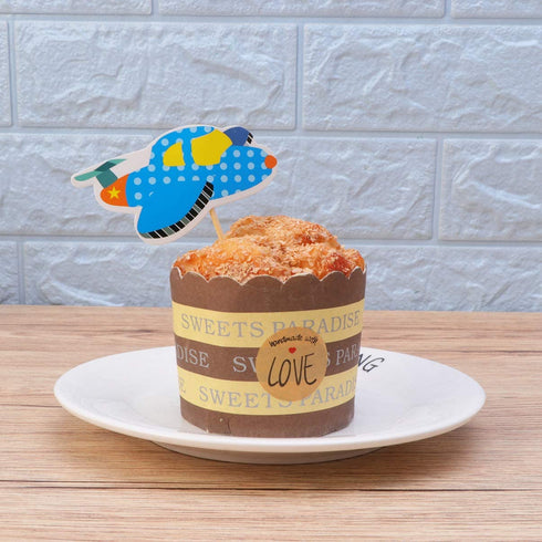 Amosfun 36pcs Kids Cake Toppers Cartoon Airplane Cake Toppers Airplane Cupcake Toppers Creative Cake Picks Dessert Toppers Party Supplies Kids Birthday Favors