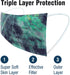 WeCare Disposable Face Mask Individually Wrapped - 50 Pack, Printed Masks - 3 Ply