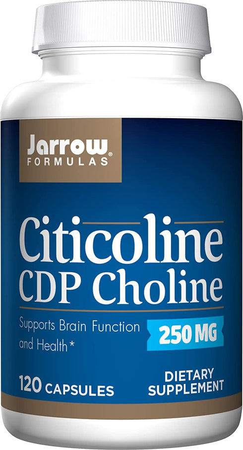 Jarrow Formulas Citicoline (CDP Choline) 250 mg - 120 Capsules - Supports Brain Health & Attention Performance - Up to 120 Servings ( Packaging May Vary )