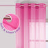 Purple and Pink Sheer Curtains for Girls Bedroom Decor 2 Panels Grommet Faux Linen Ombre Window Semi Sheer Curtains for Living Room Decoration All Year Girls Gift Wedding Party Backdrop 84 Inch Length