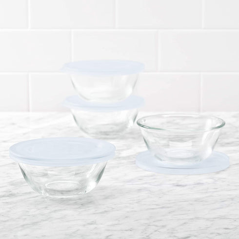 OXO Good Grips 8-Piece Glass Prep Bowl Set