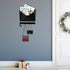 Metal Mail Envelope Holder Wall Mounted Hanging Envelope Decor Mail Organizer Holder and a Row Hook for Home Or Office