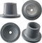 Replacement Rubber Shower Chair Tips / Shower Chair Feet 1-1/8" from Bau Technik (Gray)
