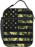 PrelerDIY Camouflage American Flag Lunch Box - Insulated Lunch Bags for Women/Men/Girls/Boys Detachable Handle Lunchbox Meal Tote Bag