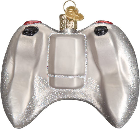 Old World Christmas Ornaments: Video Game Controller Glass Blown Ornaments for Christmas Tree (44094), Glitter Multi