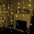 WATERGLIDE 360 LED Christmas Iciclelights Outdoor Dripping Ice Cycle String Light, 29.5ft 8 Modes Curtain Fairy Lights with 60 Drops, Indoor Xmas Holiday Wedding Party Decorations, Warm White