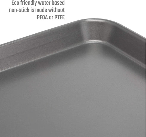 Goodful Non-Stick Cookie Sheet Baking Pan, Made Without PFOA or PTFE, Dishwasher Safe, 11" X 17"