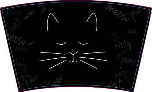 Cat Face Stainless Steel 16 oz Travel Mug with Lid