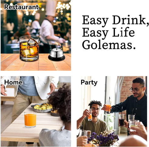 Golemas Plastic Drinking Glasses Set of 6, Reusable Acrylic Highball Tall Water Tumblers Glassware Sets, Dishwasher Safe Suitable for Bar, Home, Kitchen, Party, Outside(17 Ounce, Set of 6)