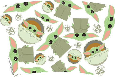 Tervis Made in USA Double Walled Star Wars - The Mandalorian Child Pattern Insulated Tumbler Cup Keeps Drinks Cold & Hot, 16oz, Clear