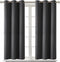 BGment Blackout Curtains for Bedroom - Grommet Thermal Insulated Room Darkening Curtains for Living Room, Set of 2 Panels (38 x 54 Inch, Dark Grey)