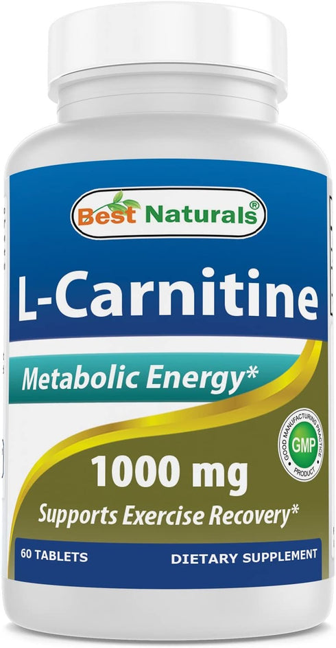 Best Naturals L-Carnitine 1000mg 60 Tablets (60 Count (Pack of 1))