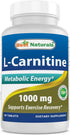 Best Naturals L-Carnitine 1000mg 60 Tablets (60 Count (Pack of 1))