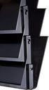Officemate 26092 Letter Size Wall File, Recycled, 13 W x 4-1/8 D x 14-1/2 H, Black
