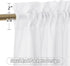 RYB HOME Semi Sheer Curtains - Natural Linen Blend Privacy Sheer Drapes Light Glare Filtering for Living Room Bedroom Bathroom Dining Cafe, White, Width 52 inch x Length 72 inch, 1 Pair