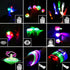 82PCs LED Light Up Toy Bulk Party Favors, Glow in The Dark Party Supplies for Boy Girl with 50 Finger Light,6 Jelly Ring, 6 Glasses,5 Spinning Top, 3 Bracelet,3 Hairpin, 3 Whistle, 3 Clap Laxdacee