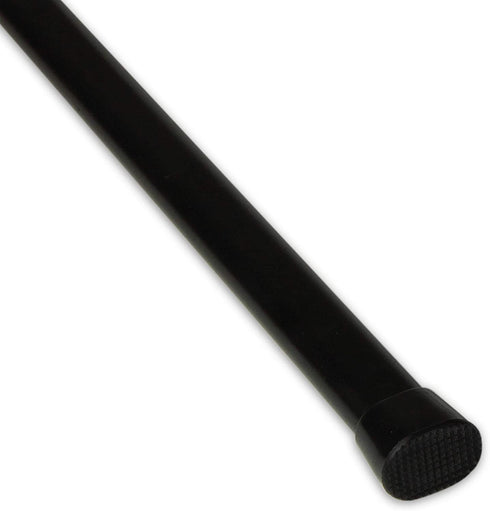 Rod Desyne Oval Spring Tension Rod 22"-36", Black, 22-36"