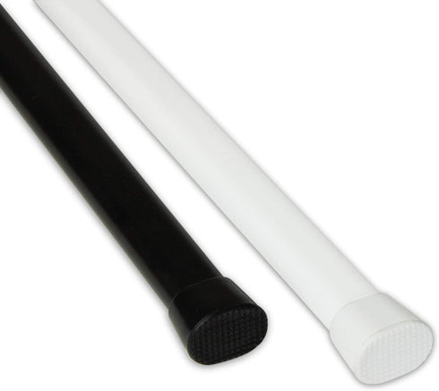 Rod Desyne Oval Spring Tension Rod 22"-36", Black, 22-36"