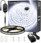 Onforu White LED Strip Lights, 32.8ft Super Bright Dimmable Tape Light Kit, 600 LEDs Daylight Bright Christmas Rope Light, Flexible Strip Lighting 6000K for Mirror, Under Cabinet, Home, Bedroom