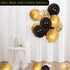 ORDA New Years Eve Party Supplies 2022, 47PCS Happy New Year Decorations Including Gold-Glitter Happy New Year Banner, 2022 Gold Foil Number Balloons, Black and Gold Confetti Balloons, Star Balloons, 4D Balloons