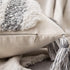 MIULEE Decorative Throw Pillow Cover Tribal Boho Woven Tufted Pillowcase with Tassels Super Square Pillow Sham Pillowcase Cushion Case for Sofa Couch Bedroom Car Living Room 20x20 Inch Grey