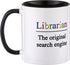 3dRose Librarian The Original Search Engine Mug, 1 Count (Pack of 1), Black