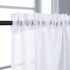 White Sheer Curtains 96 Inch Length for Living Room Extra Long Linen Wave Textured Soft Touch Rod Pocket Window Drapes 52x96 inches Long for Bedroom Closet Thick Opaque Faux Cotton Drapes
