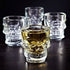 King International Skull Beer Mug| Set of 2| 17.7 Oz| Glass Beer Draft Mug glasses| HALLOWEEN SKULL| Gothic Decor| Glass Beer Mug| Whisky/Wine/Vodka Glass for Your Home Bar