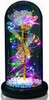 Birthday Gifts for Women,Gifts for Mom from Daughter, Eternal Glass Flowers Gift, Galaxy Flower Roses in Glass Dome,Unique Gifts is for Girlfriend?Christmas? Anniversary,Valentine's Day