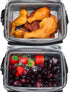 RealCool Lunch Box for Men/Women,Reusable Lunch Bag for Men,Insulated Lunch Box, Collapsible Leakproof Soft Sided Cooler, Portable Tote For School,Office,Outdoor Activities (7L-Gray)