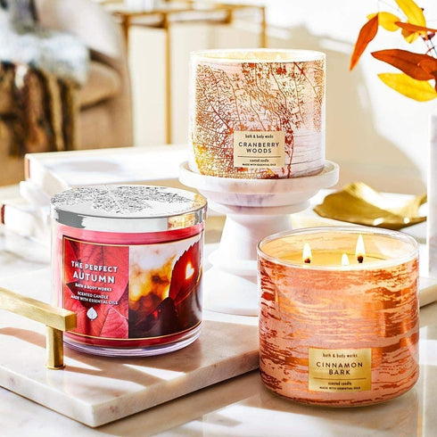 Bath and Body Works JAPANESE CHERRY BLOSSOM 3-Wick Candle 14.5 Ounce