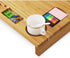 SONGMICS Monitor Stand Riser with Storage Organizer Office Computer Desk Laptop Cellphone TV Printer Stand Desktop Container Bamboo Wood Natural ULLD201