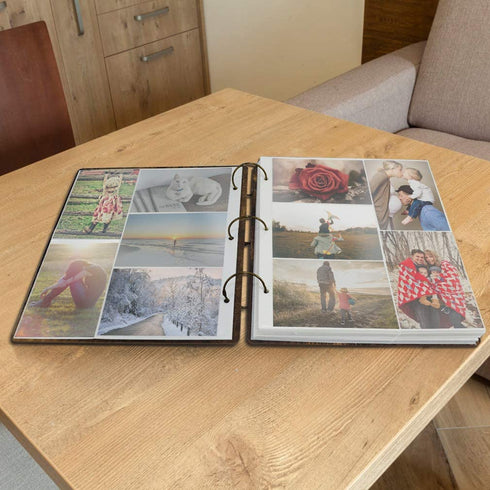 EdenseeLake Dried Flower Photo Album 4x6 Photo Book Holds 500 Photos Horizontal and Vertical