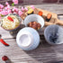 Japanese Style Ceramic Rice Bowls set of 4 Color For Dessert Snack Cereal Soup